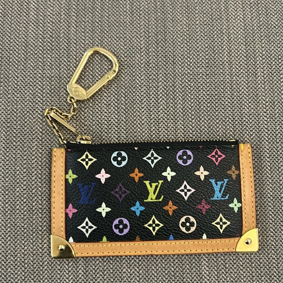 Louis Vuitton Takahashi Murakami key cles black multicolor RARE - Picture 2 of 16